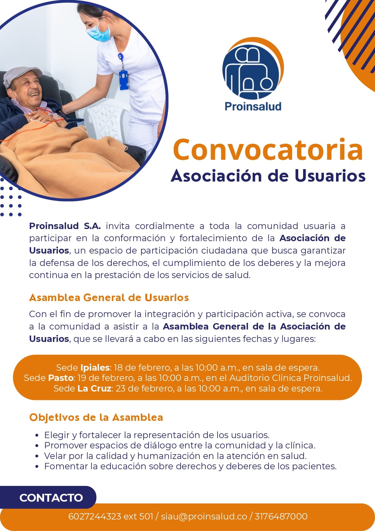 Comunicado informativo PROINSALUD.CO